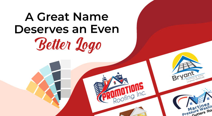 a great roofing name deserves an even better roofing logo