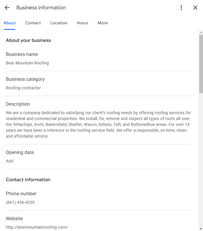 Optimize google business profile