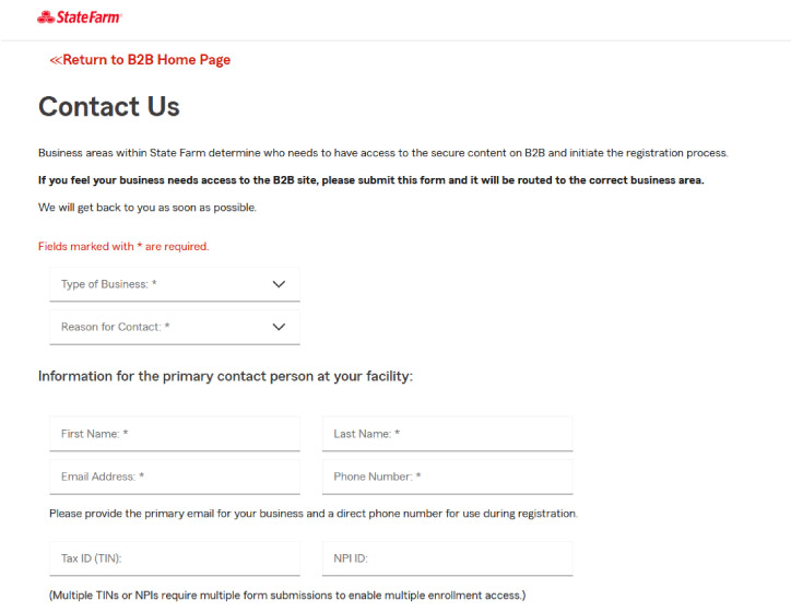 apply with State Farm to be one of their roofing vendors by going to their roofing vendor form page