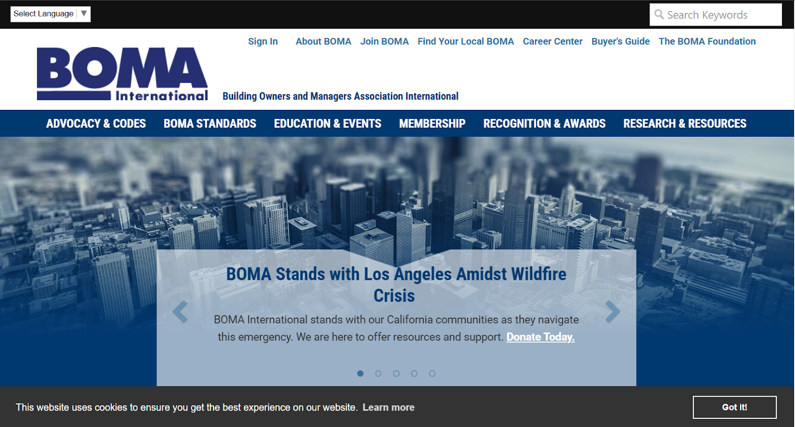 Find and attend an event posted on BOMA’S page