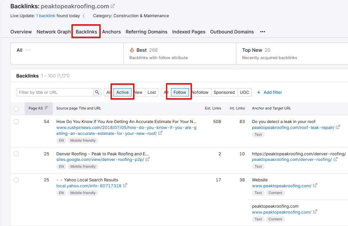 py on your competitors (in a good way!) using backlink analysis tools froms semrush