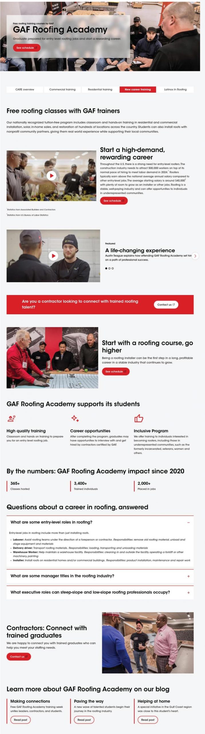 The GAF Roofing Academy is a powerful launchpad for anyone entering the roofing industry.