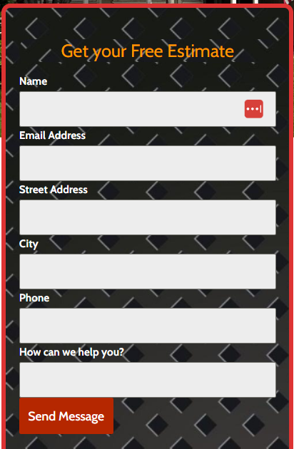 Keep roofing contact Forms on the website Simple and Mobile-Ready 