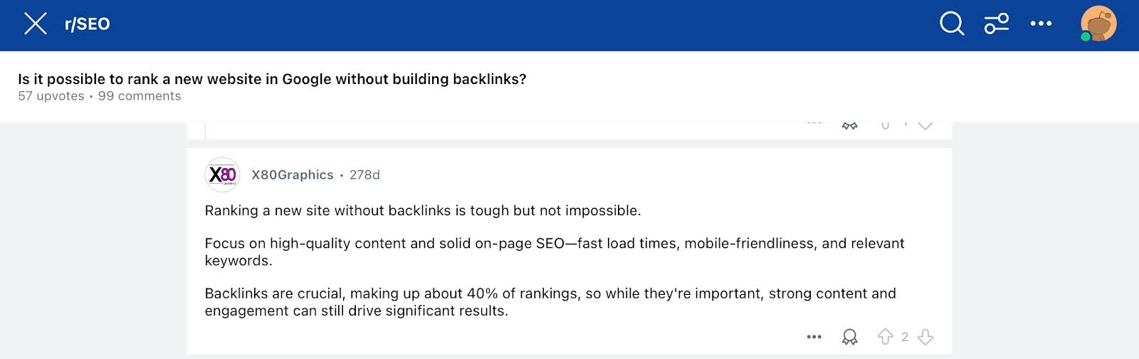 Backlinks are crucial for improving authority and ranking potential