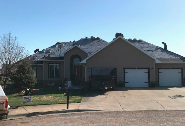 house with broken roof
