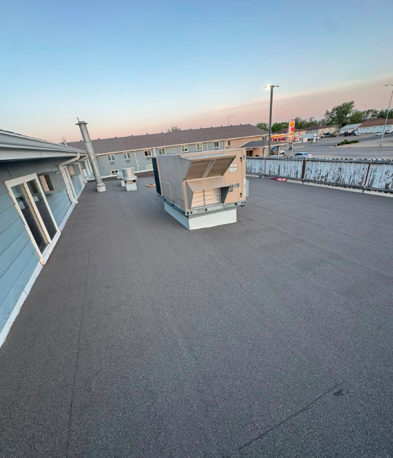 brand new flat roof
