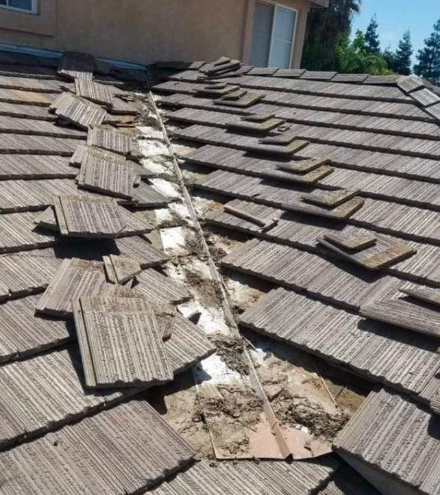 broken roof