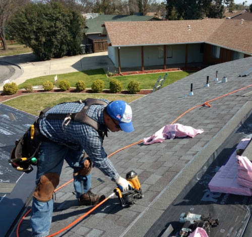 installing a roof